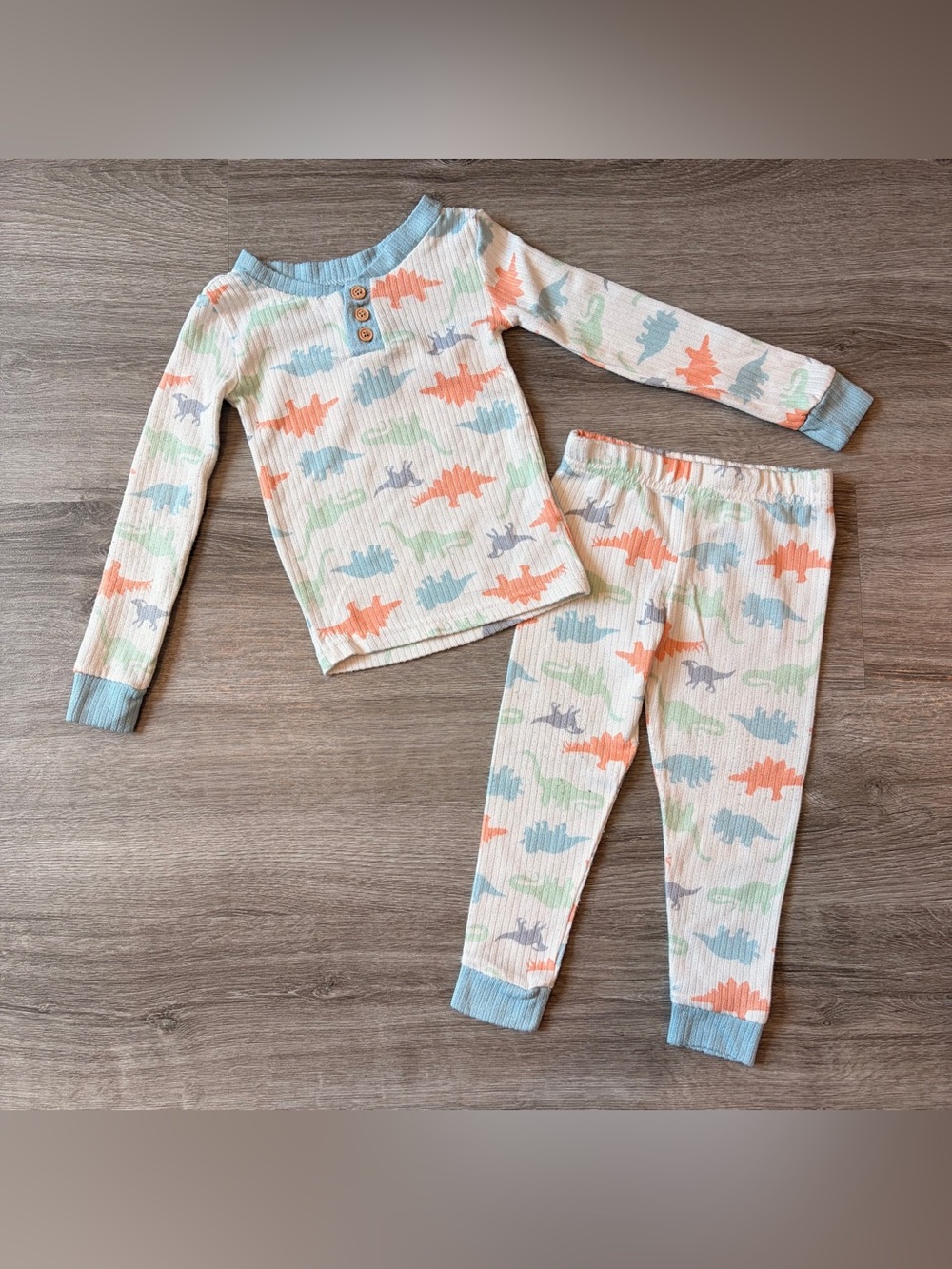 Stitch & Stone baby boys dinosaur print pajama set